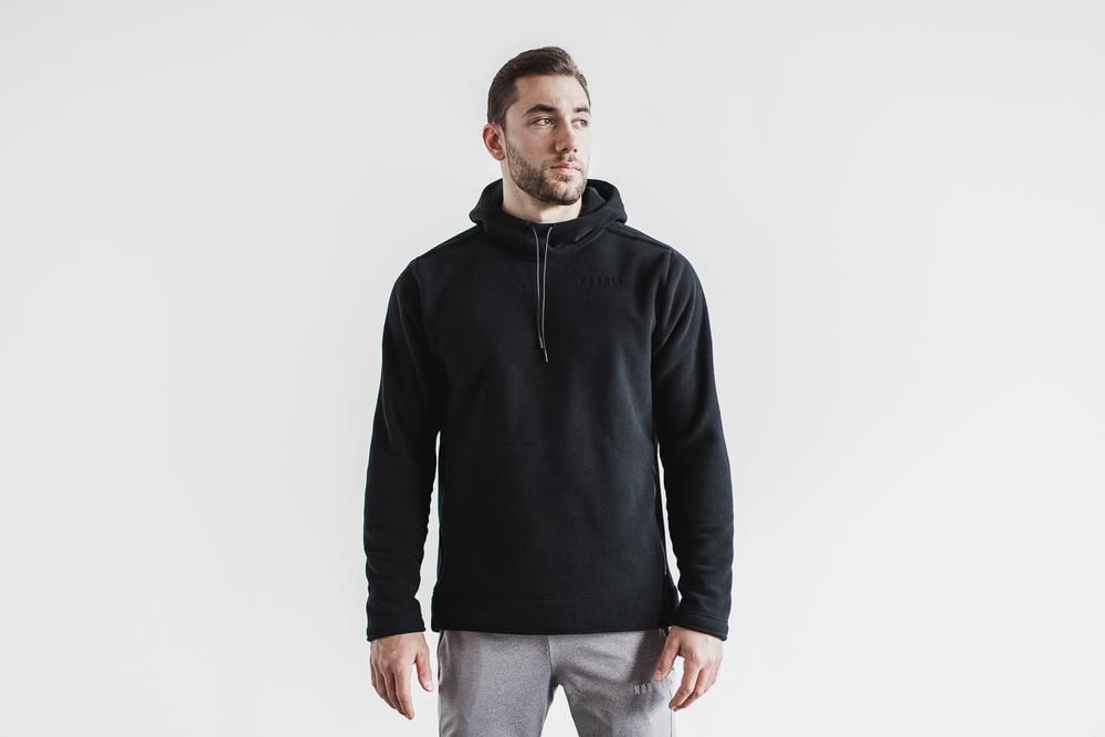 NOBULL Arctic Pullover Kapüşonlu Sweatshirt Erkek - Siyah - Turkiye (PFQ-716589)